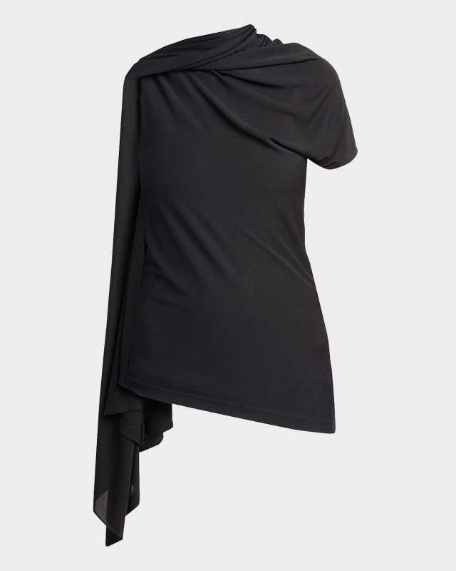 Isadra Shoulder-Drape Top